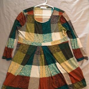 Checkered Maternity Tunic